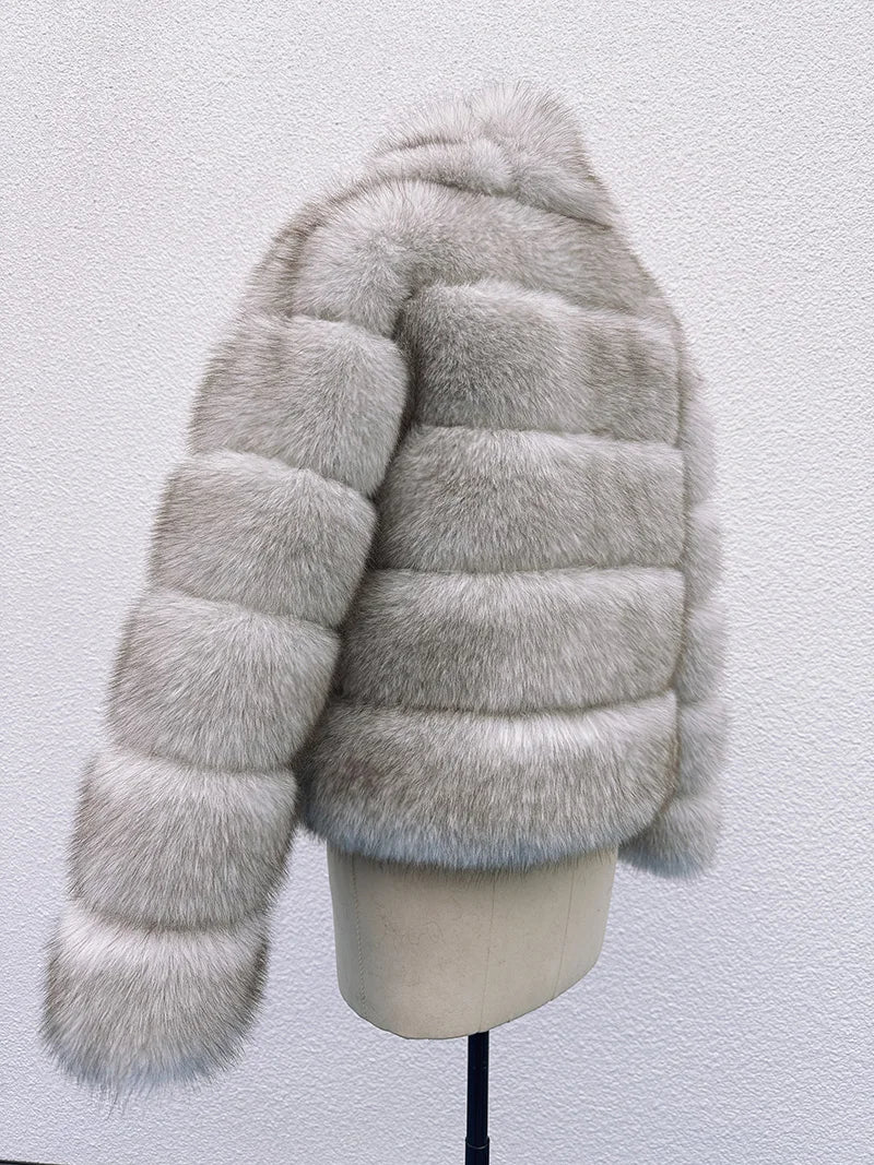 Luxe Tiered Fur Jacket