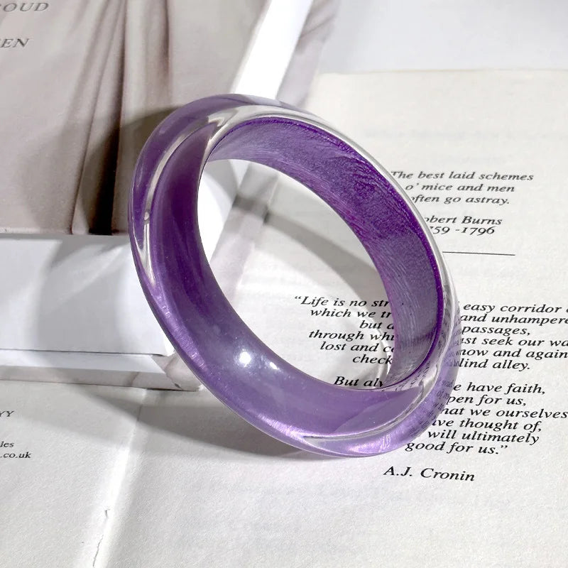 Colorful Resin Bangle Set
