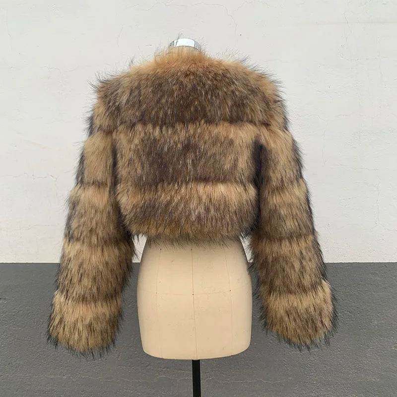 Luxe Crop Fur Jacket