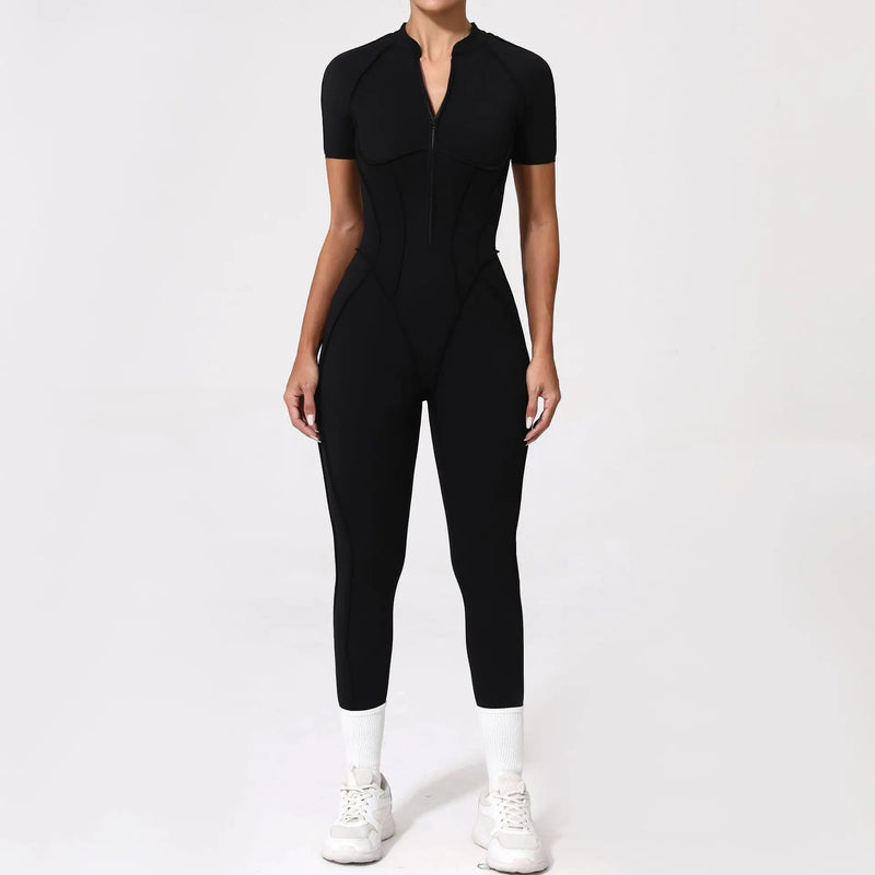 Sleek Zip-Front Jumpsuit