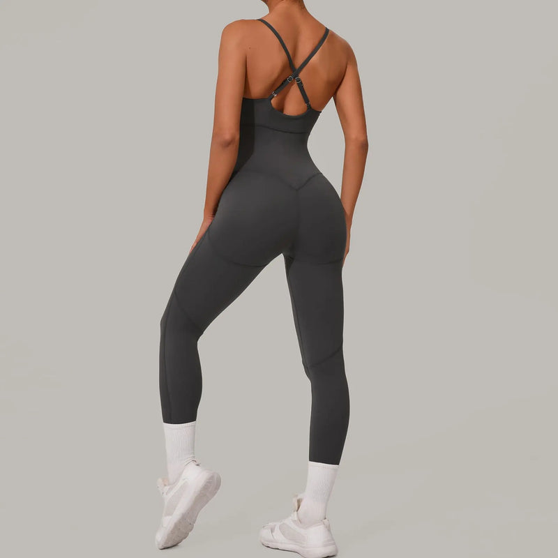 Strappy Body Sculpt Jumpsuit