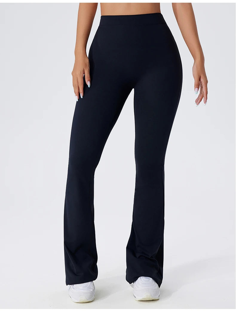 High-Waisted Flared Yoga Leggings