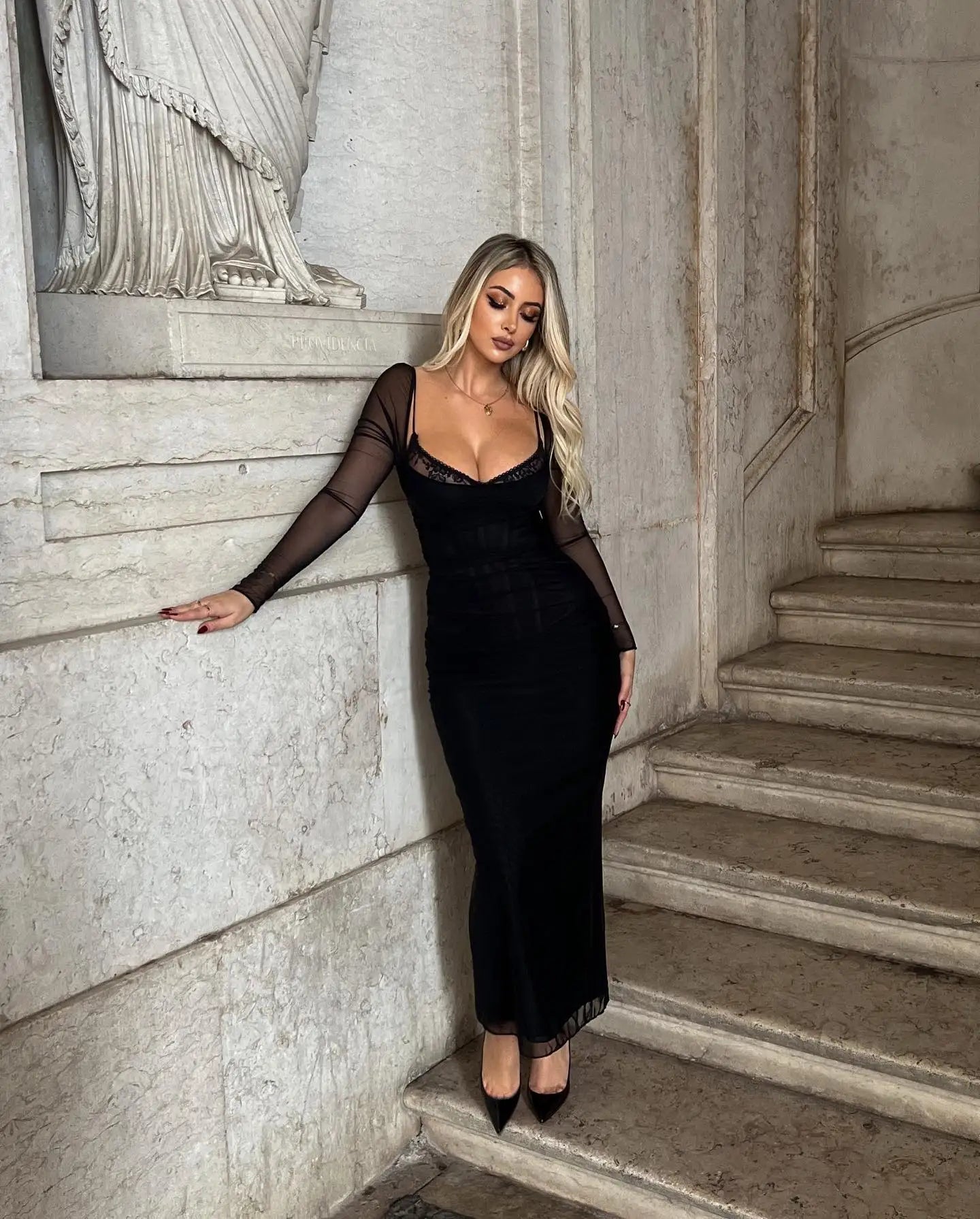 Aurelia Mesh Elegance Dress