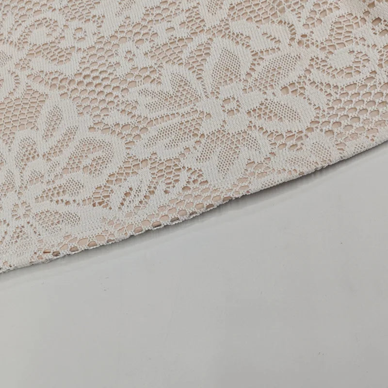 Long Sleeve Lace Mini Dress