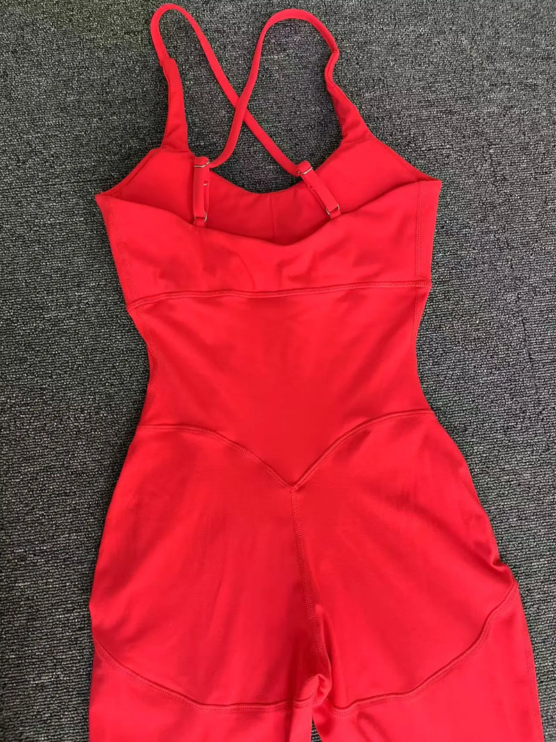Strappy Body Sculpt Jumpsuit