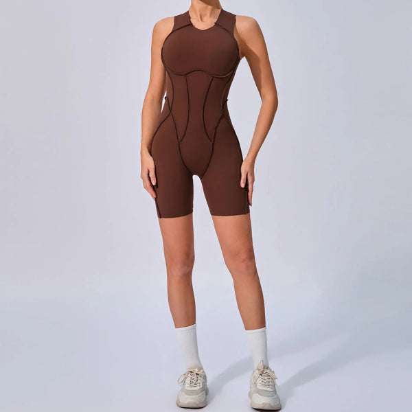 Sleeveless Compression Romper