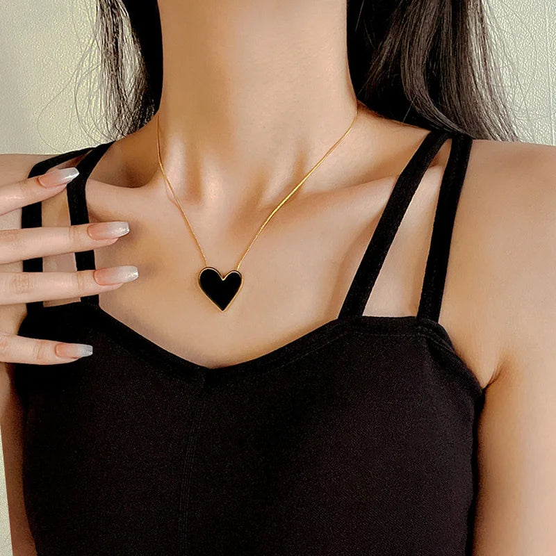 Bold Heart Pendant Necklace