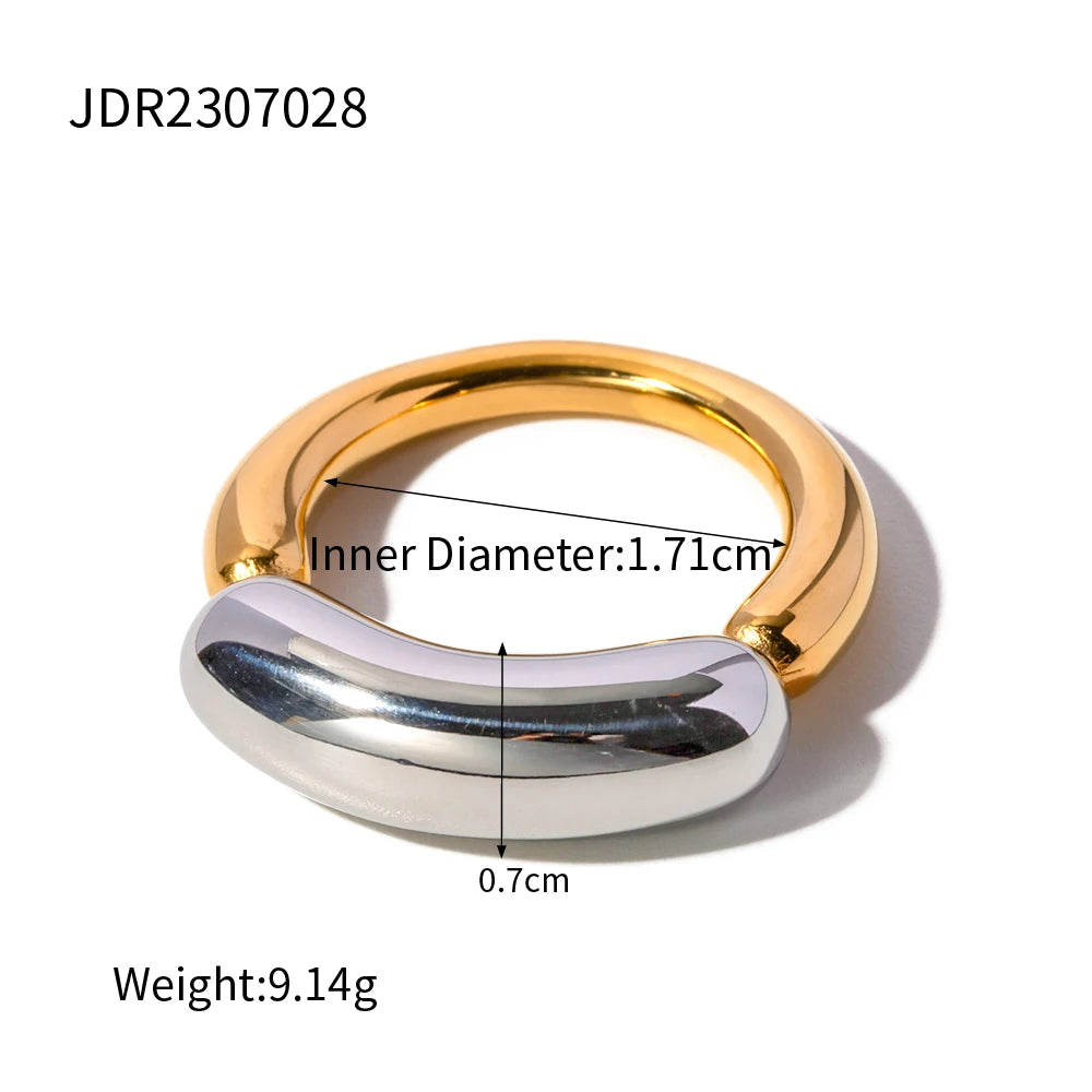 Two-Tone Statement Ring