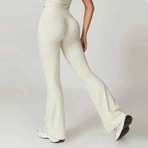 V-Waist Flare Pants