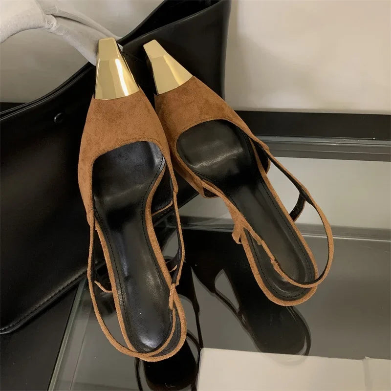 Gilded Edge Slingbacks