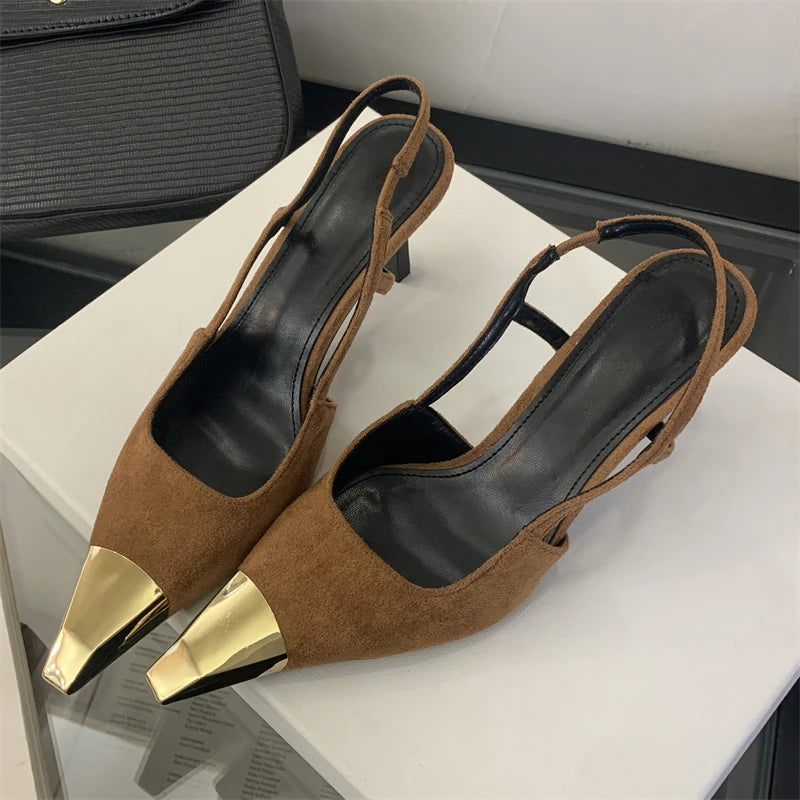 Gilded Edge Slingbacks