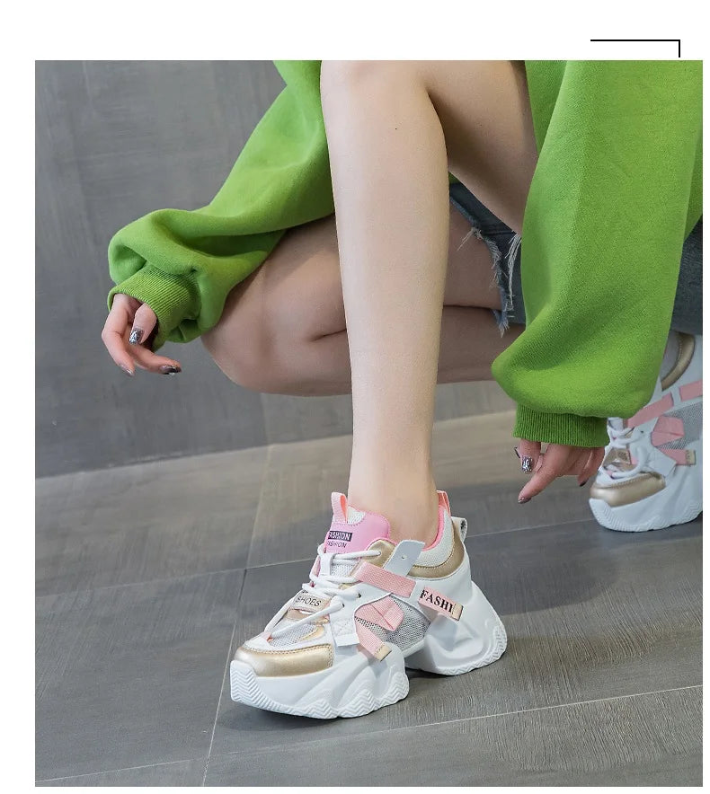 Chunky Contrast Street Sneakers