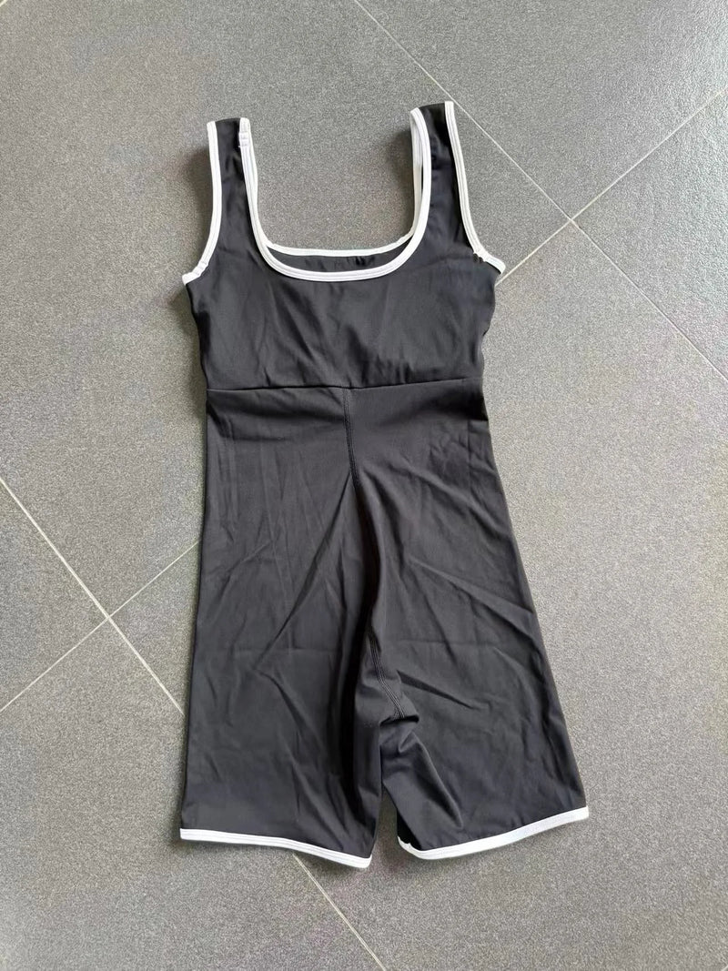 Square Neck Active Romper