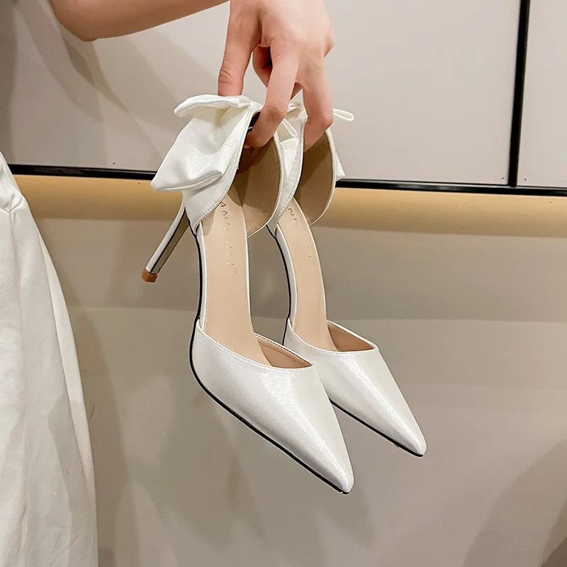 Bow Detail Stiletto Pumps