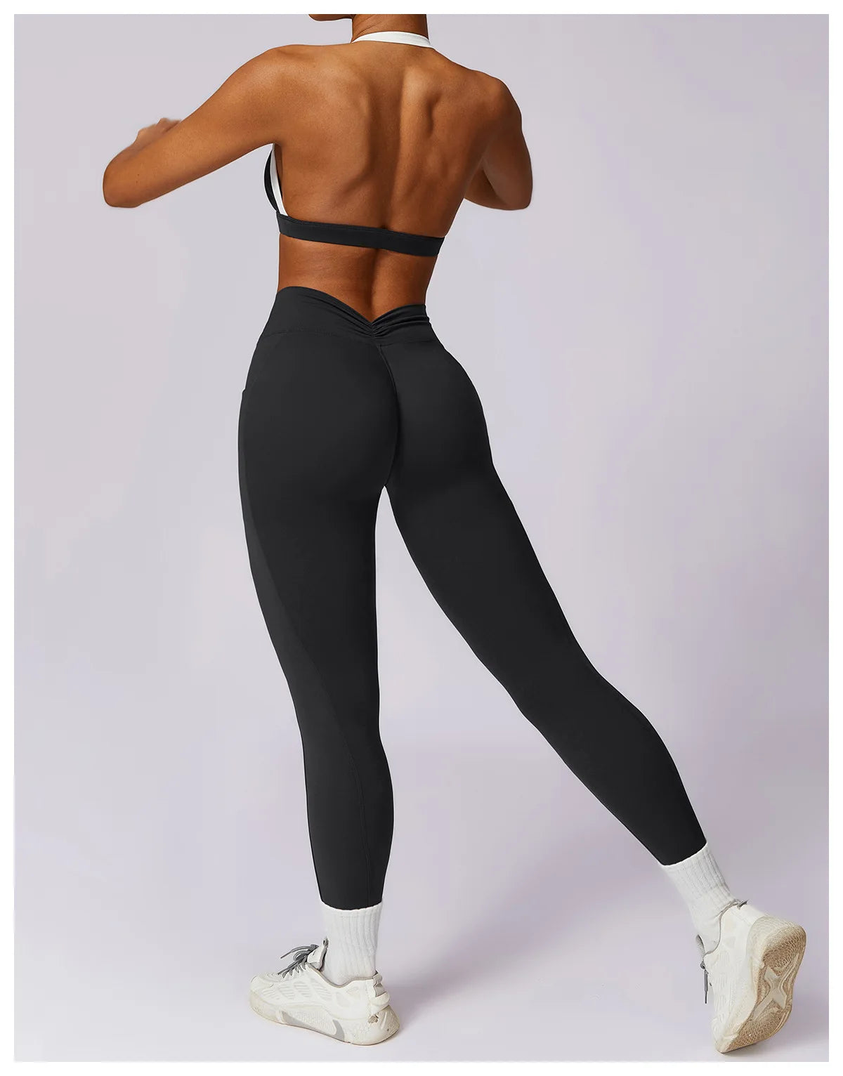 Square Neck Long Sleeve Leggings Set