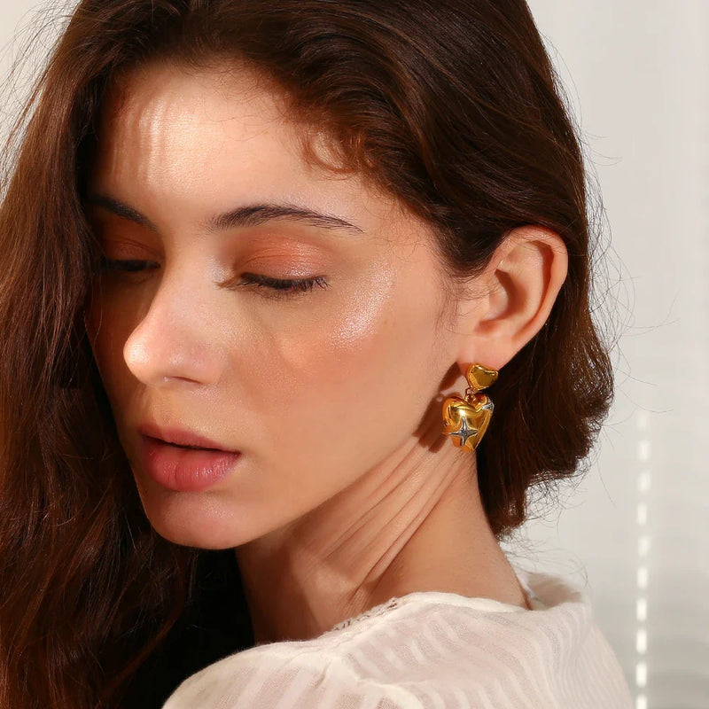 Heart Star Earrings
