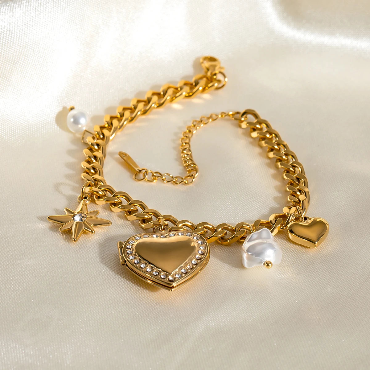 Heart Charm Bracelet
