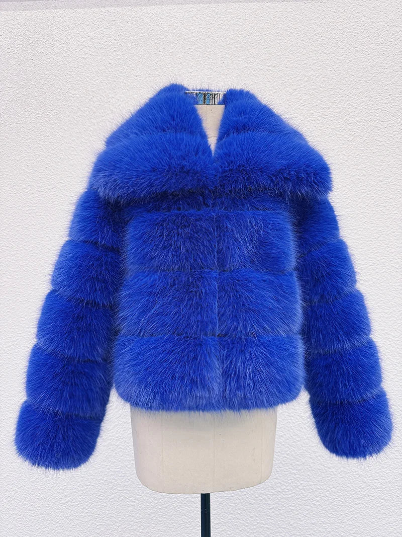 Luxe Tiered Fur Jacket