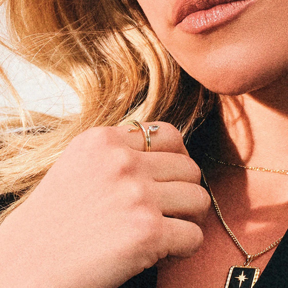 Gold Snake Wrap Ring