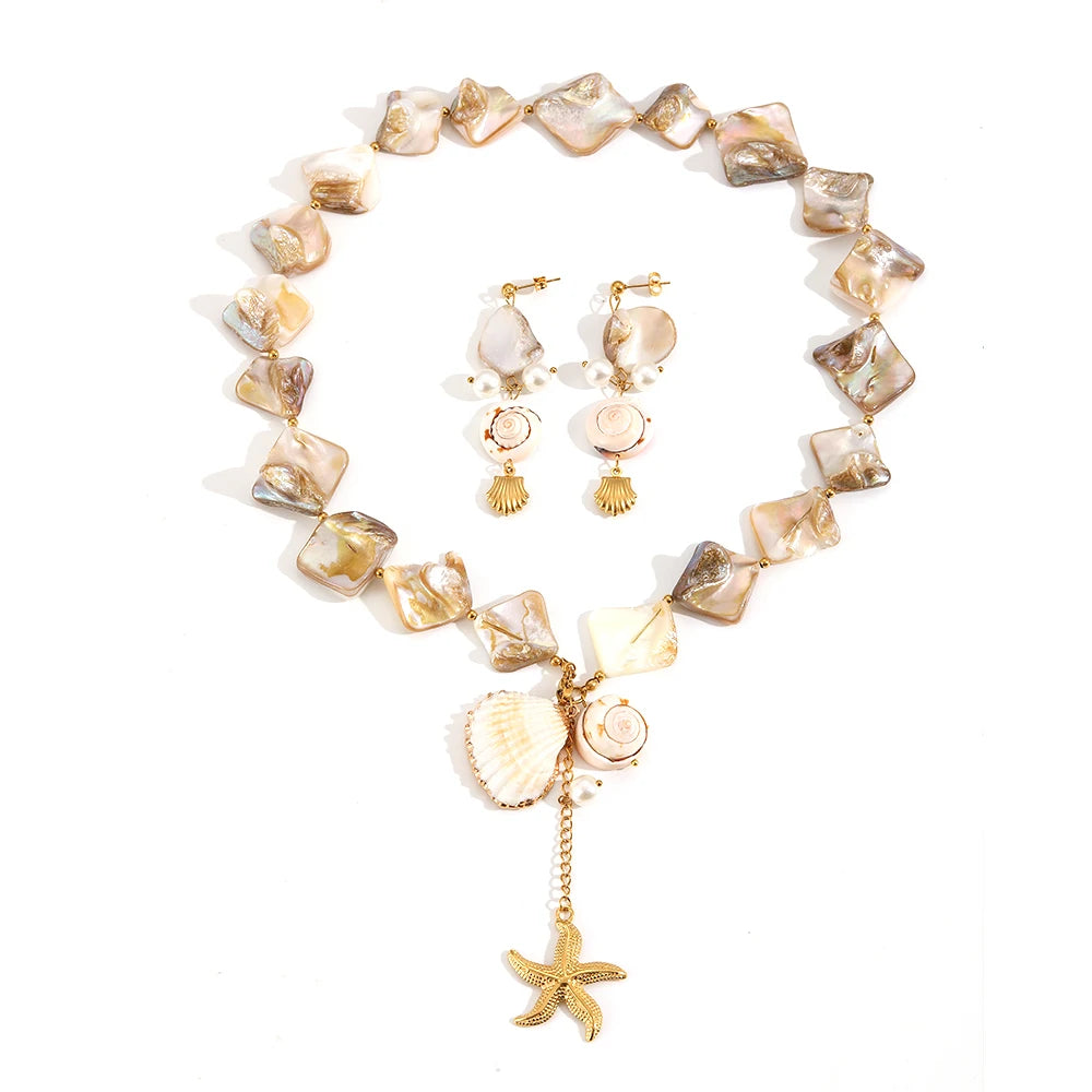 Ocean Breeze Shell Jewelry Set