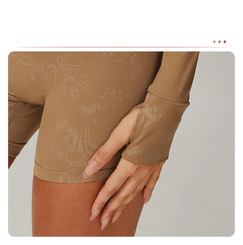 Activewear Zip-Up Jacket & Shorts Set