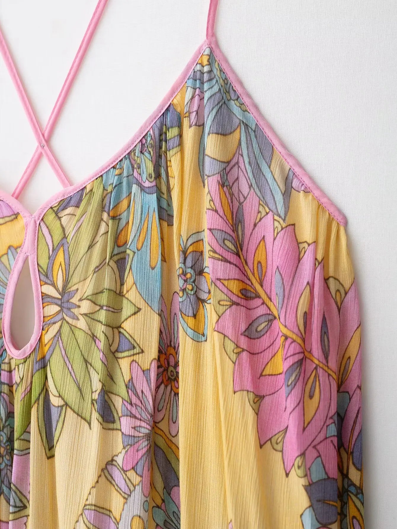 Yellow Floral Maxi Dress