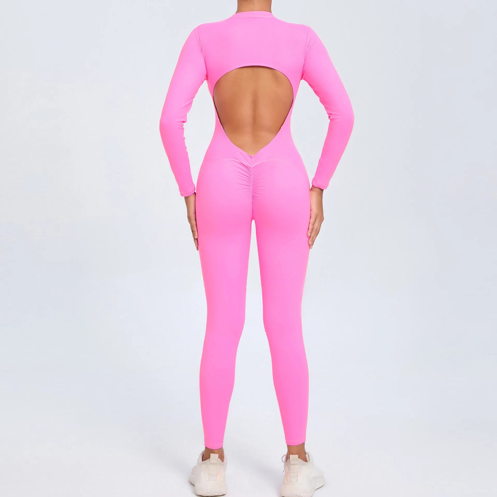 Backless SculptFit Long Sleeve Jumpsuit