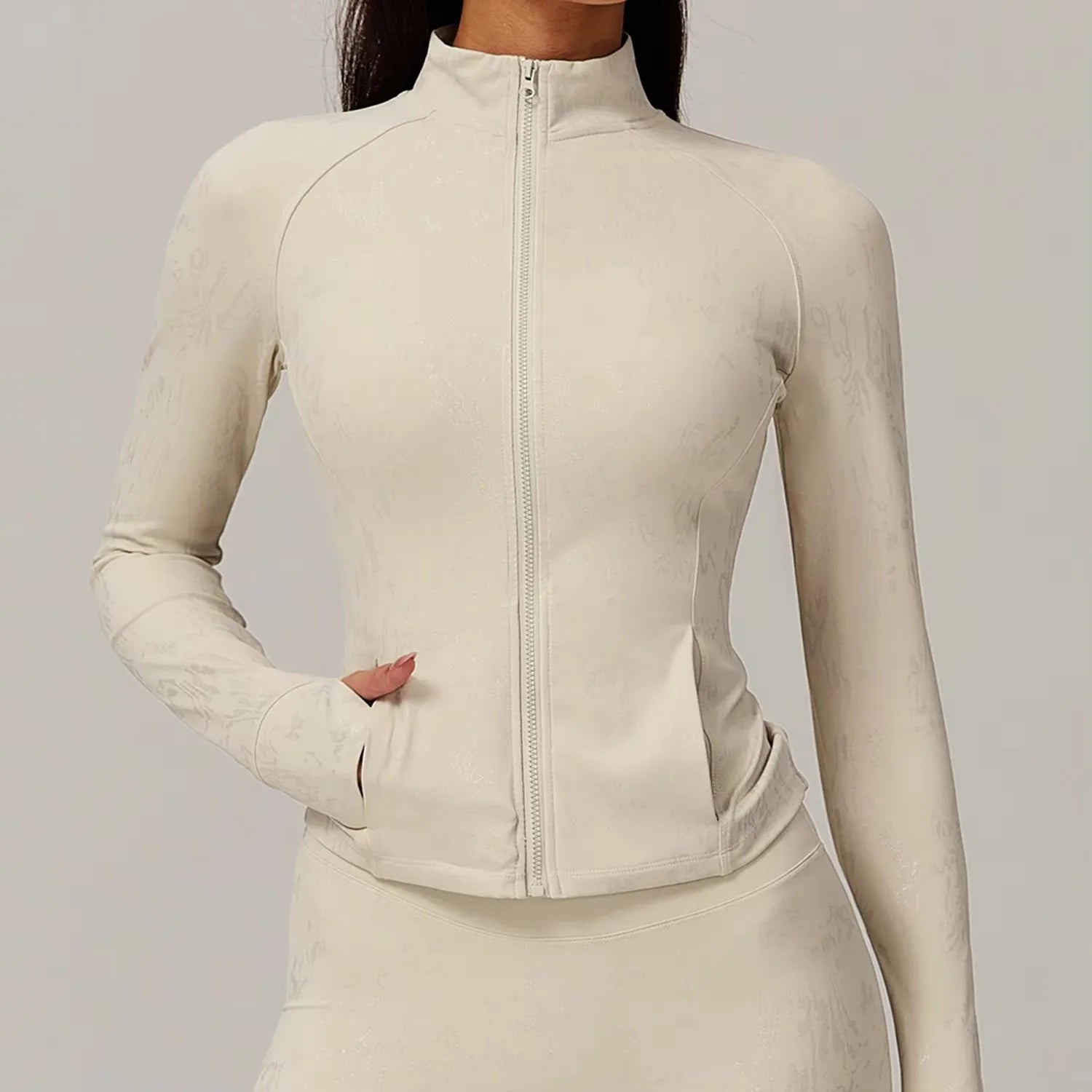 Activewear Zip-Up Jacket & Shorts Set