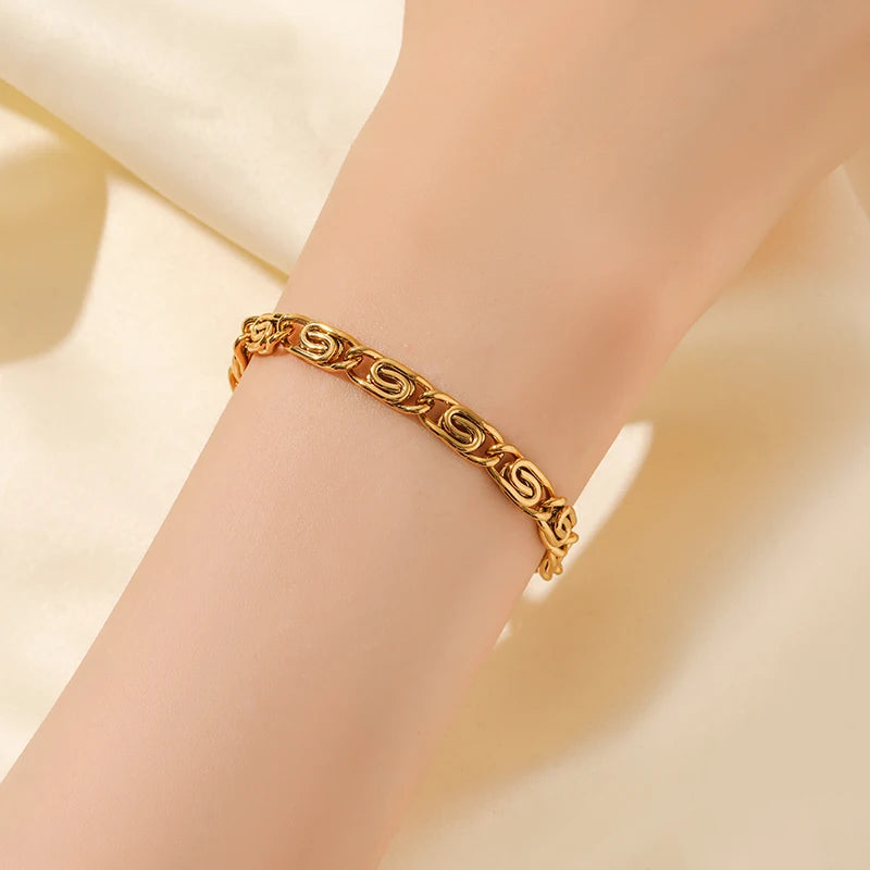 Bold Link Chain Necklace & Bracelet Set