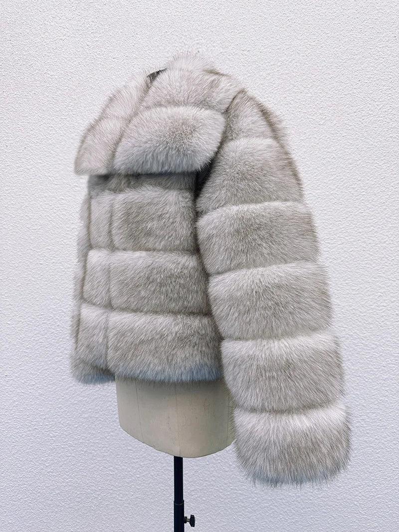 Luxe Tiered Fur Jacket