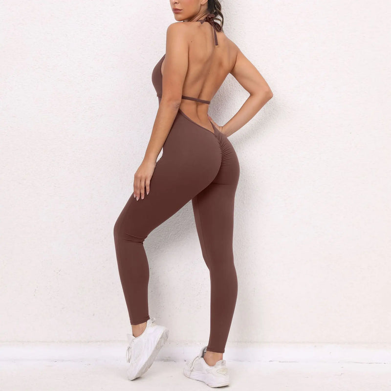 SculptFit Halter Jumpsuit