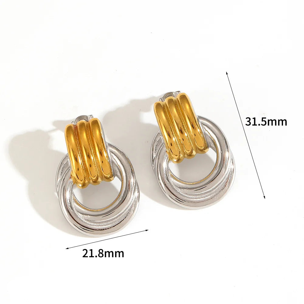 Chunky Knot Hoop Earrings