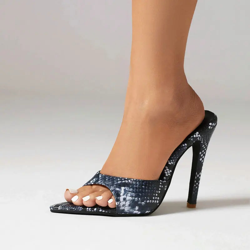 Serpentine Slip-On Heels