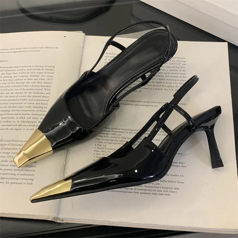 Gilded Edge Slingbacks