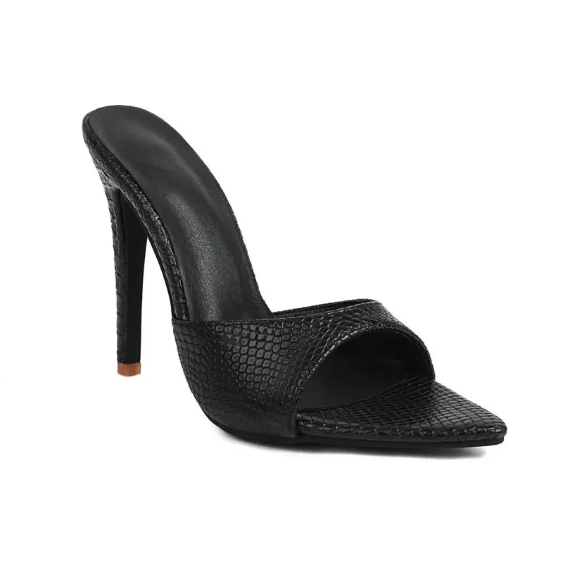 Serpentine Slip-On Heels