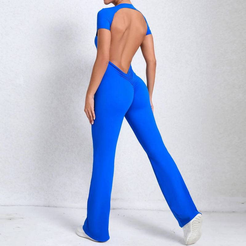 Flared Workout Jumpsuit
