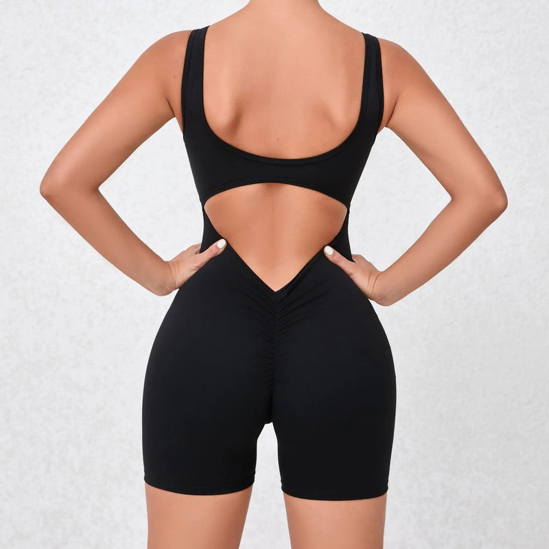 Sleek Open Back Romper