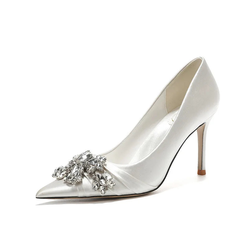 Rhinestone Embellished Stiletto Heels