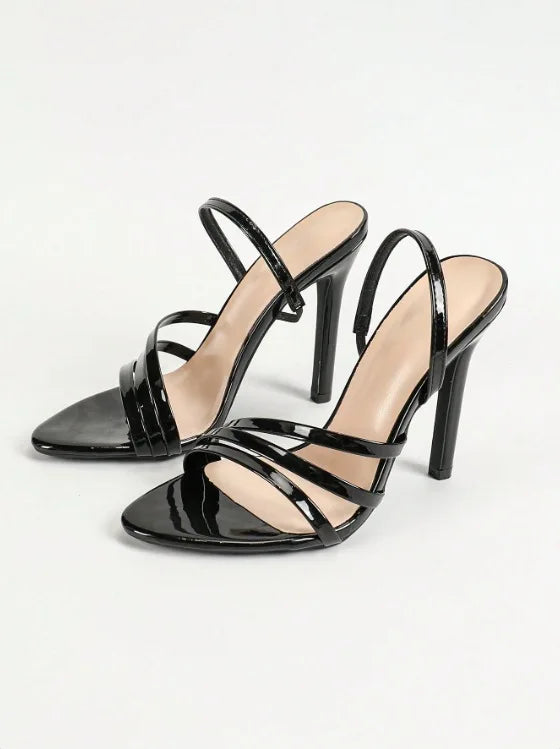 Strappy Slingback Stiletto Heels