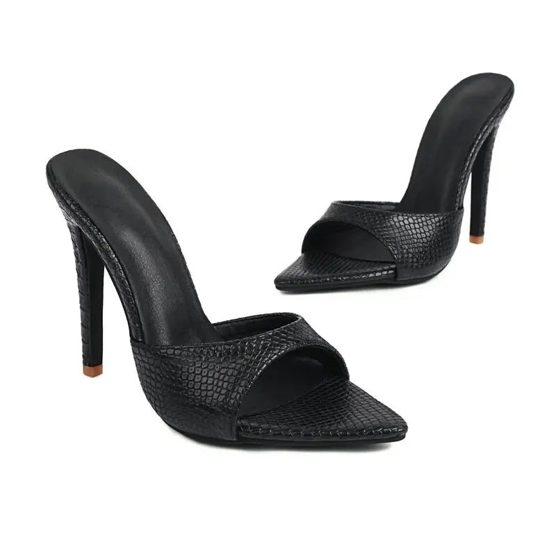 Serpentine Slip-On Heels