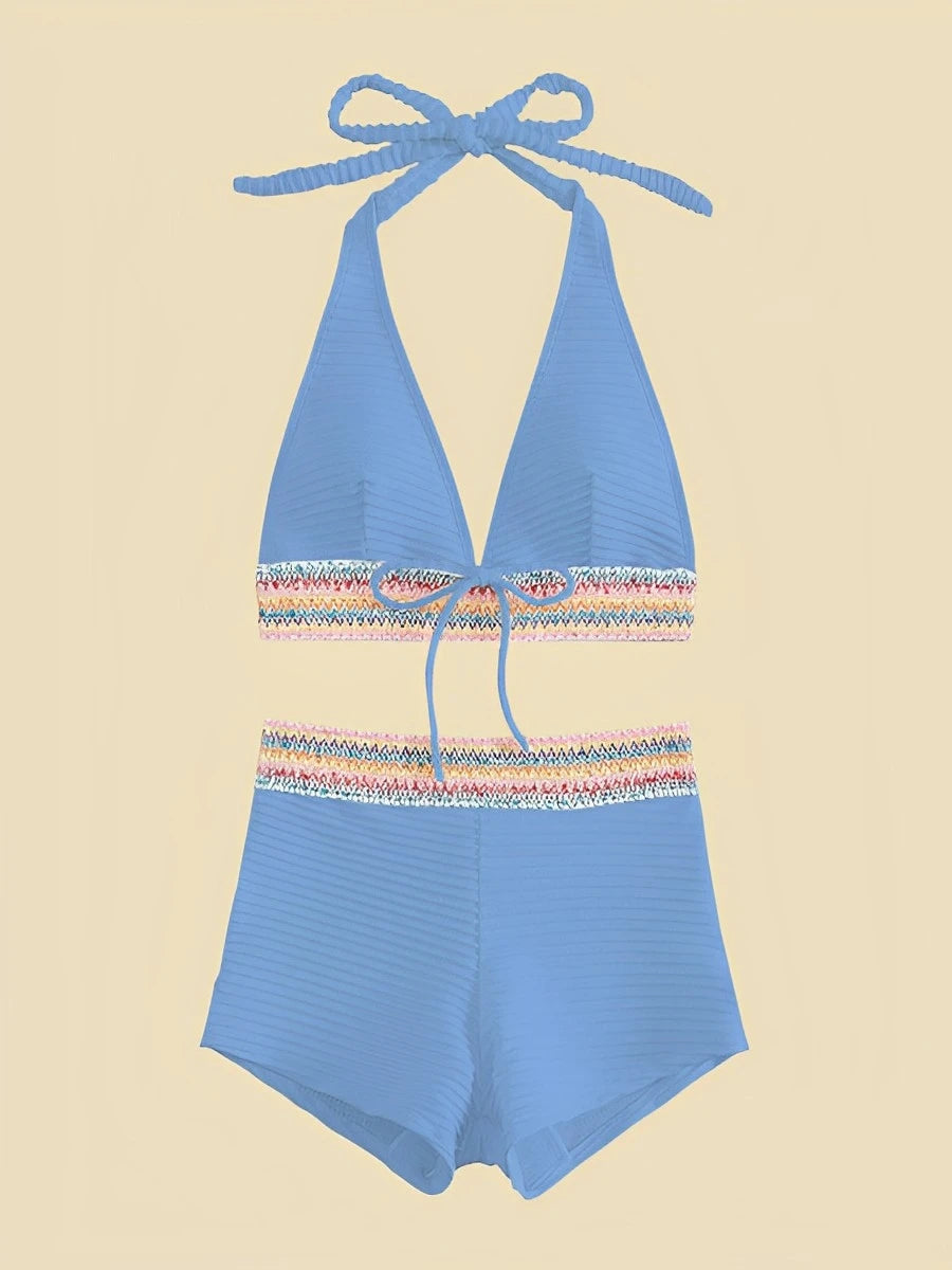 Ring Detail Bandeau Bikini Set