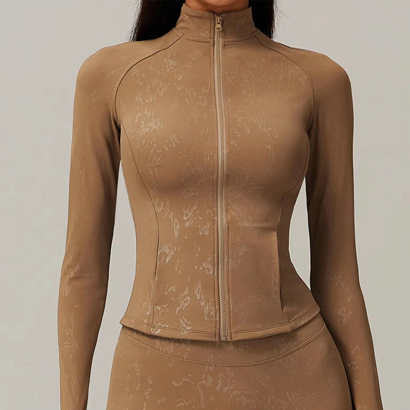 Activewear Zip-Up Jacket & Shorts Set