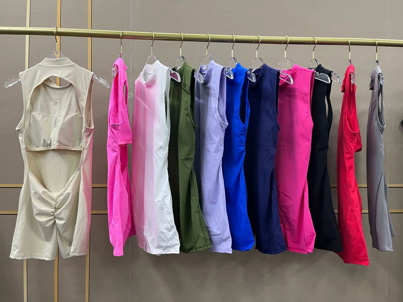 Blue Sleeveless Jumpsuit