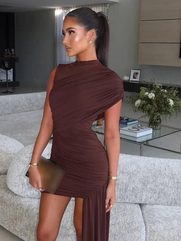 Nightfall Edge Draped Gown