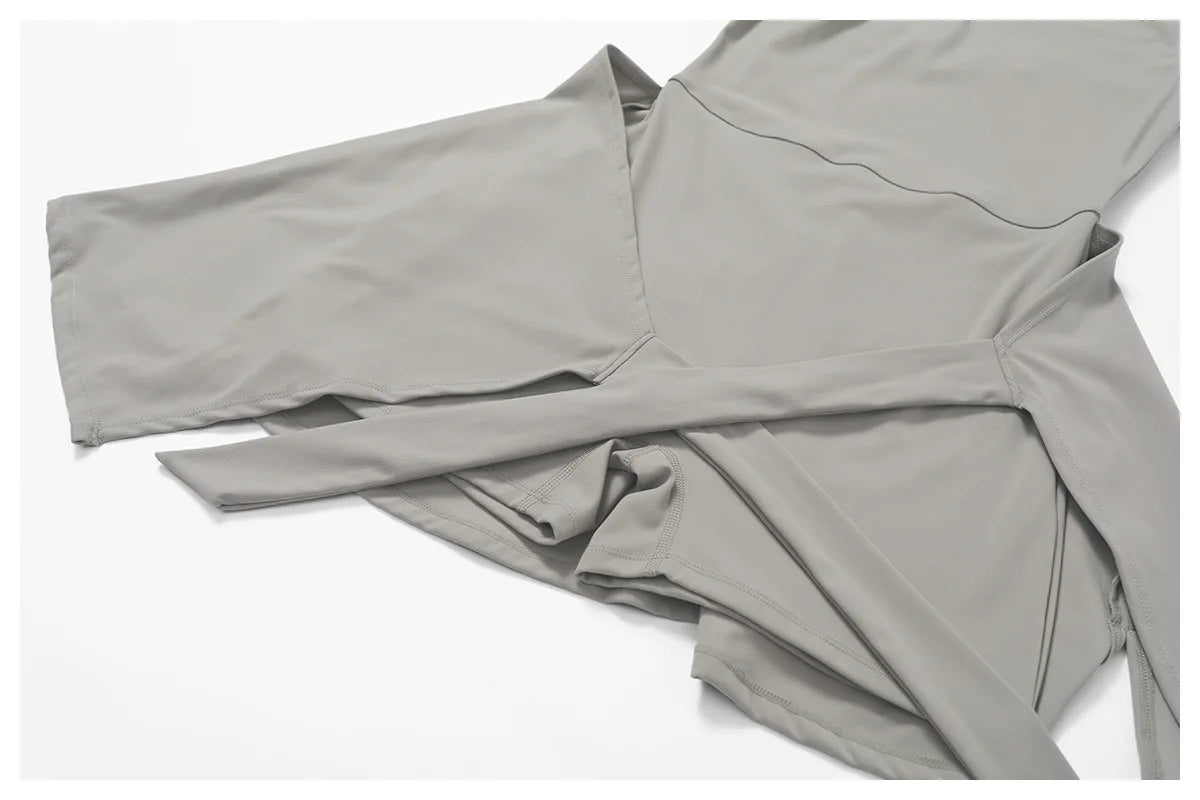 Athletic Wrap Skort Romper