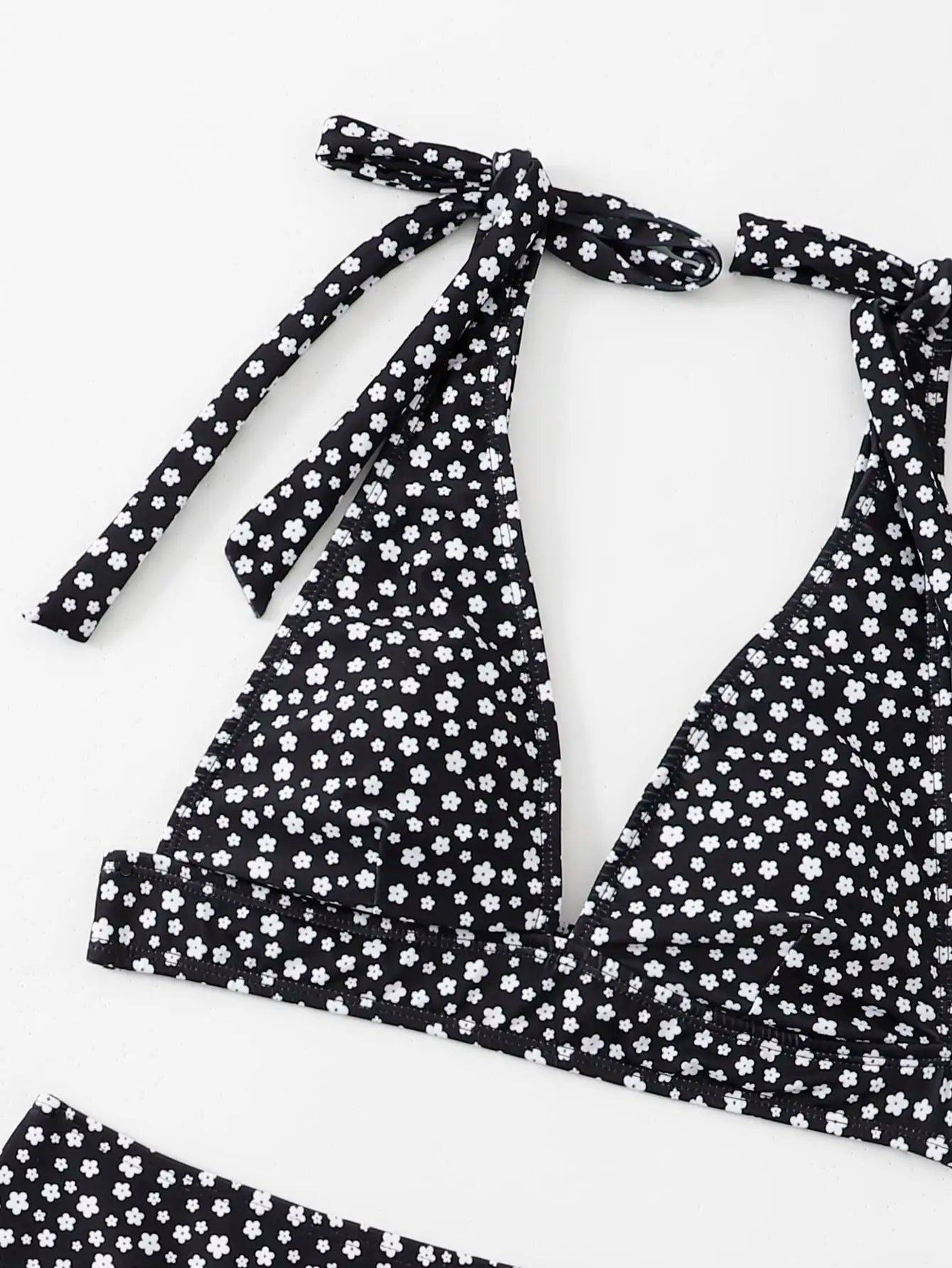 Floral High-Waist Bikini Set