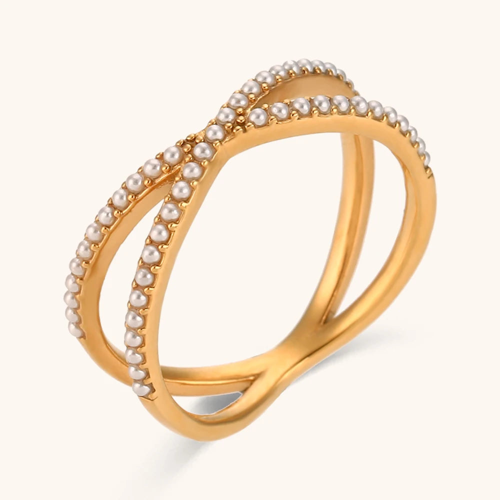 Crystal Crossover Ring