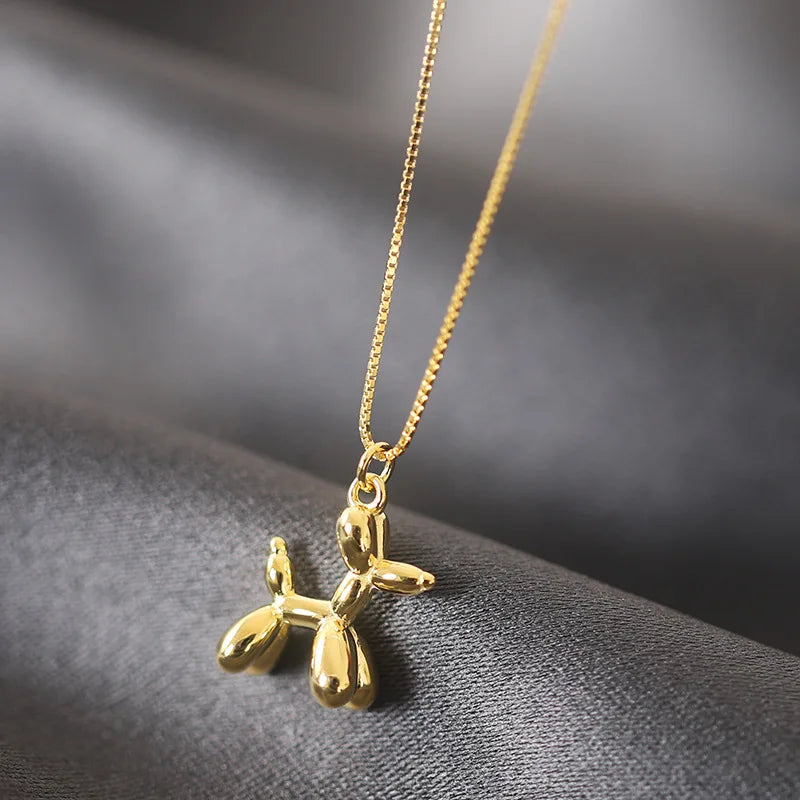 Balloon Dog Pendant Necklace