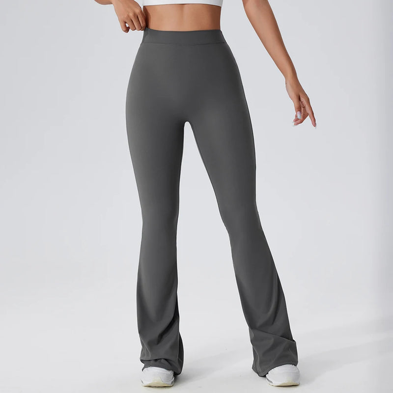 High-Waisted Flared Yoga Leggings