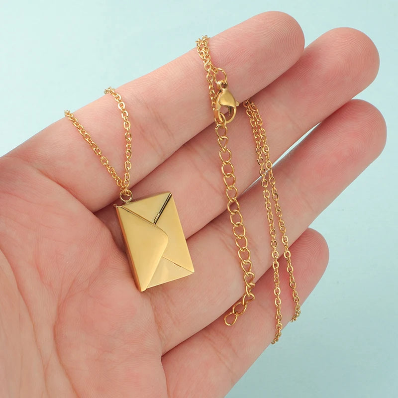 Love Letter Envelope Pendant Necklace